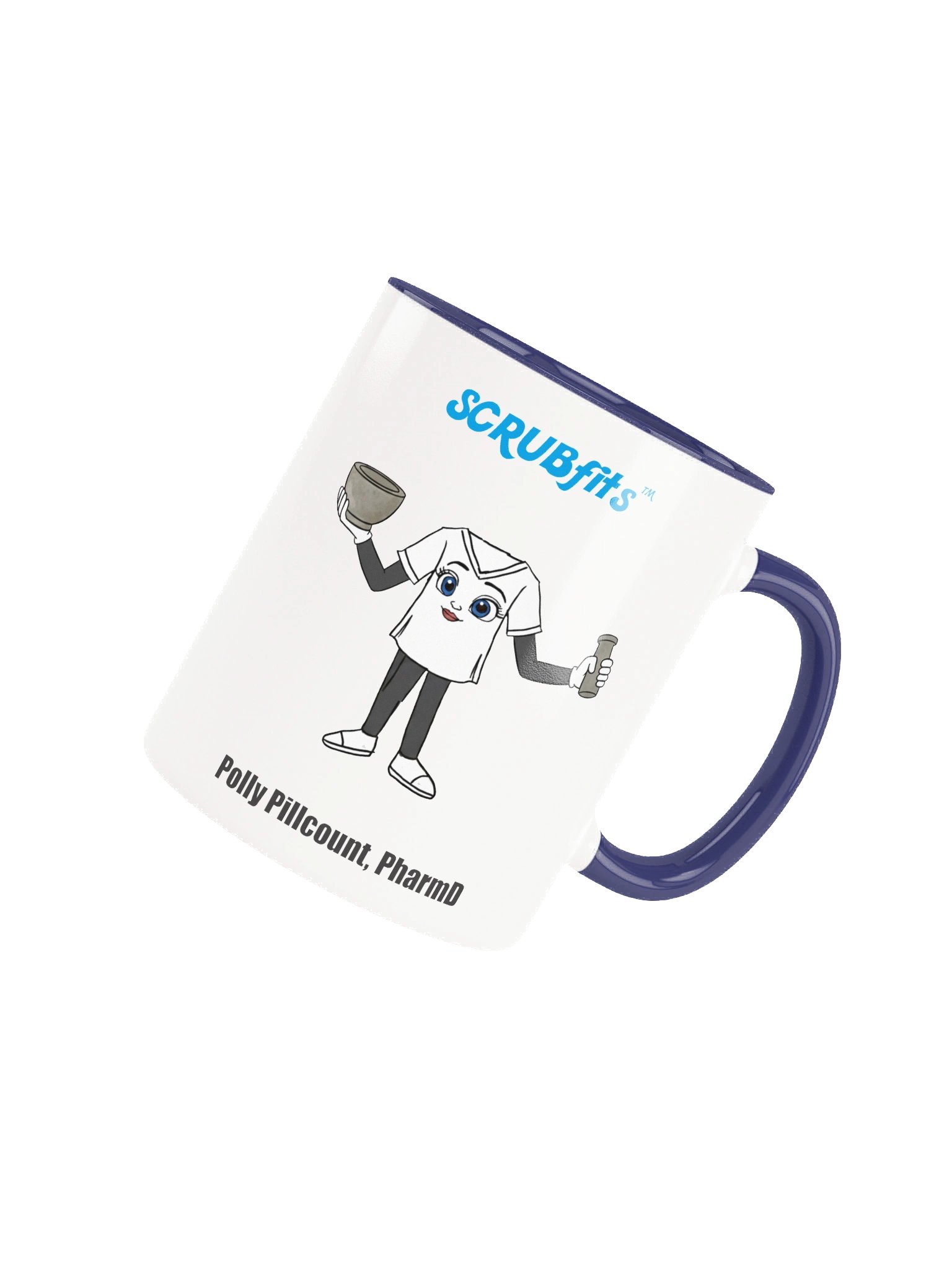 Ceramic Mug with Polly Pillcount, PharmD product image (43)