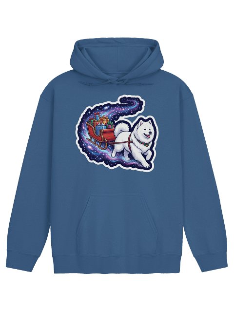 Space Sleigh Samoyed Hoodie