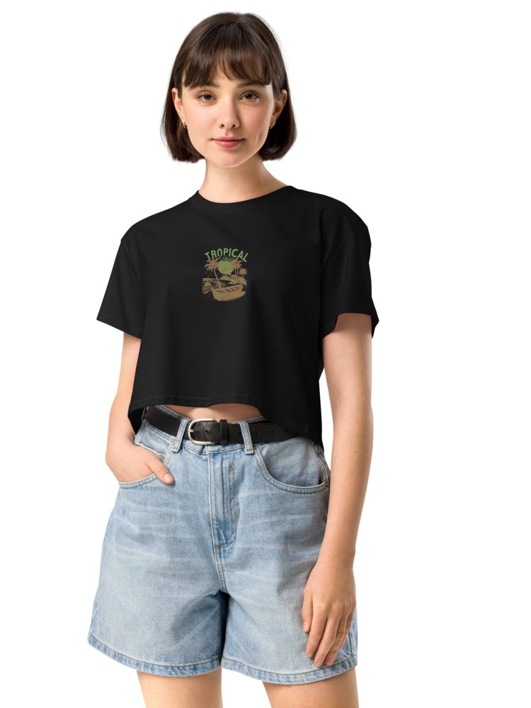 Tropical Breeze Embroidery Crop Top product image (8)