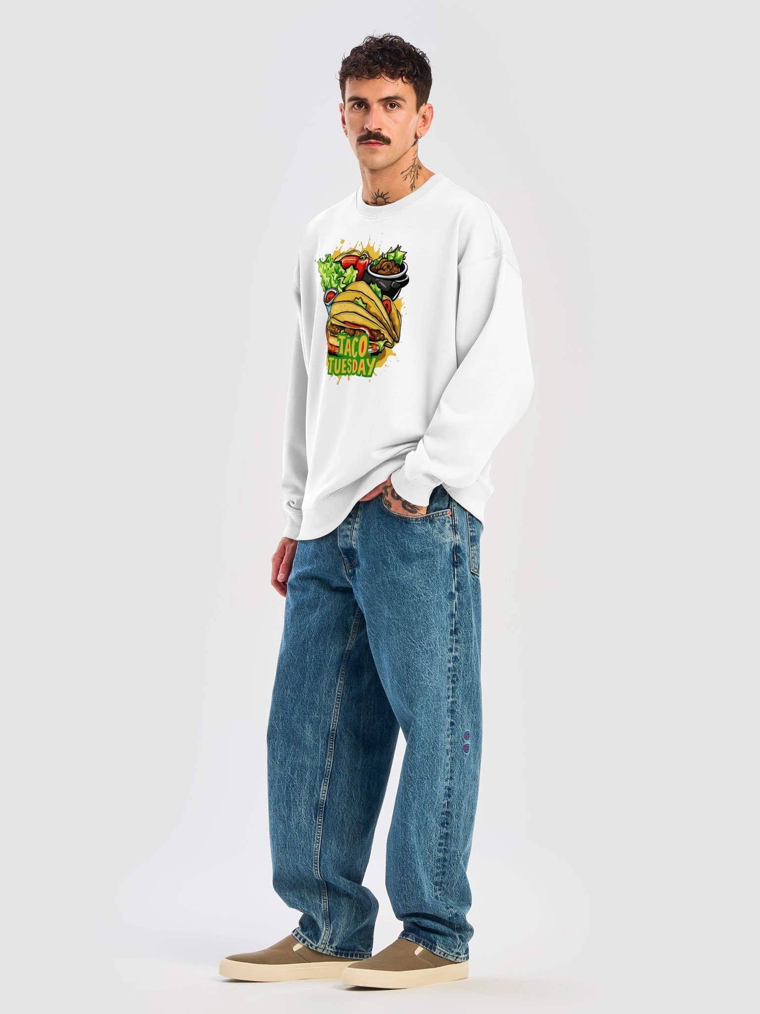 Taco Tuesday | Stanley/Stella Unisex Organic Oversized Sweatshirt product image (6)