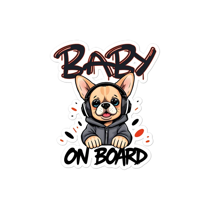 Cool Dog Urban Style Car Decal - 5x5 Premium Vinyl Sticker - Streetwear Inspired Dog with Headphones Graphic for Cars and Jeeps product image (1)
