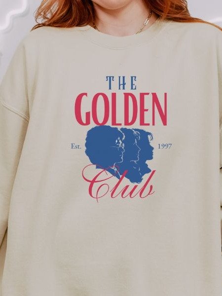 The Golden Club Retro Cozy Minimalist Fall Sweatshirt product image (7)