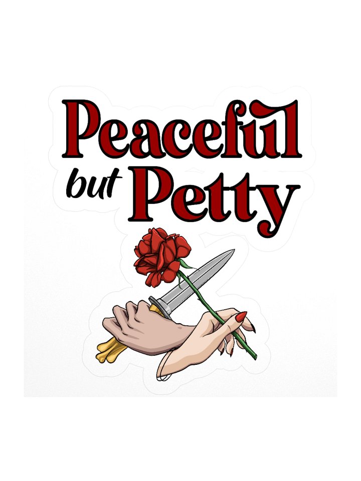 Peaceful Petty Kiss Cut Stickers product image (1)