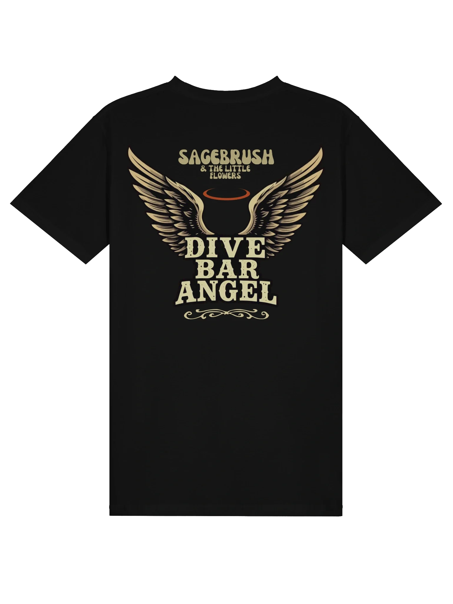 Sagebrush & The Little Flowers Dive Bar Angel T-shirt — view 3