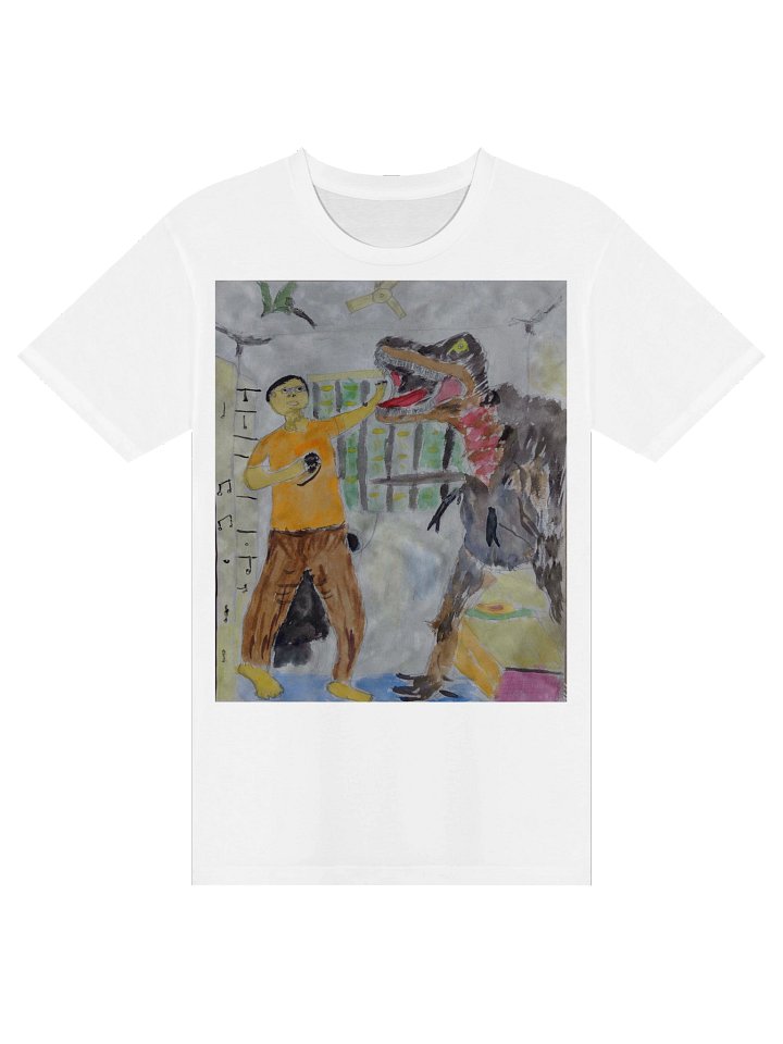 AS Colour Unisex Premium T-Shirt:Me vs T rex product image (1)