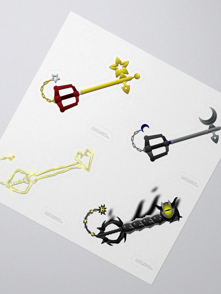 Custom Keyblade Sticker Sheet 10 product image (2)