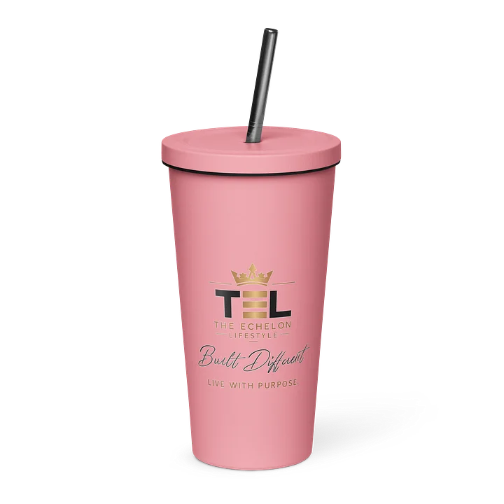 Built Different. Live With Purpose.™ Premium Pink Tumbler product image (2)