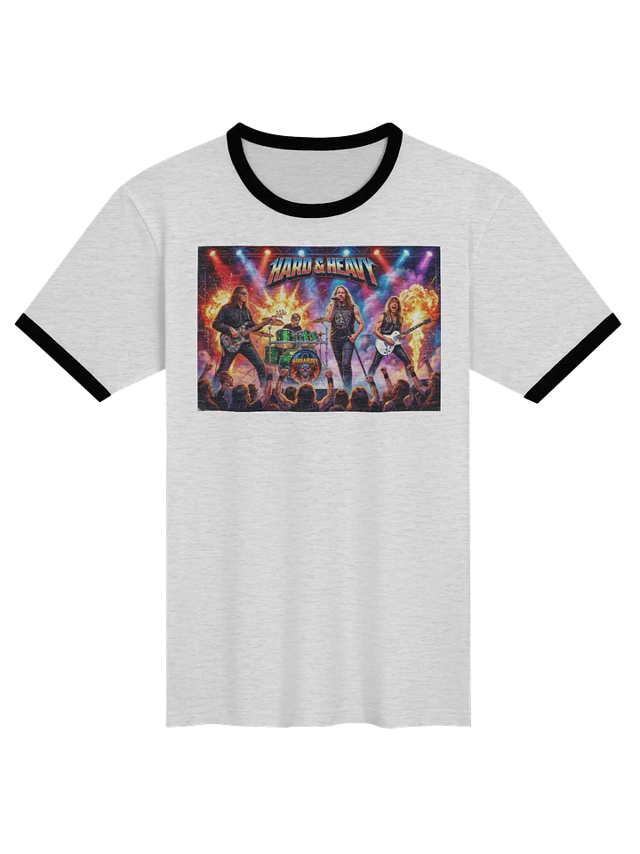 Hard & Heavy Unisex Ringer Tee product image (1)