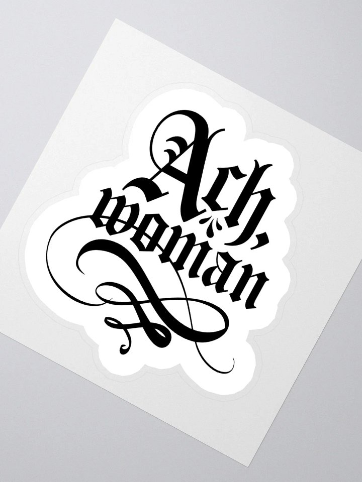 "Ach, woman" Sticker product image (2)