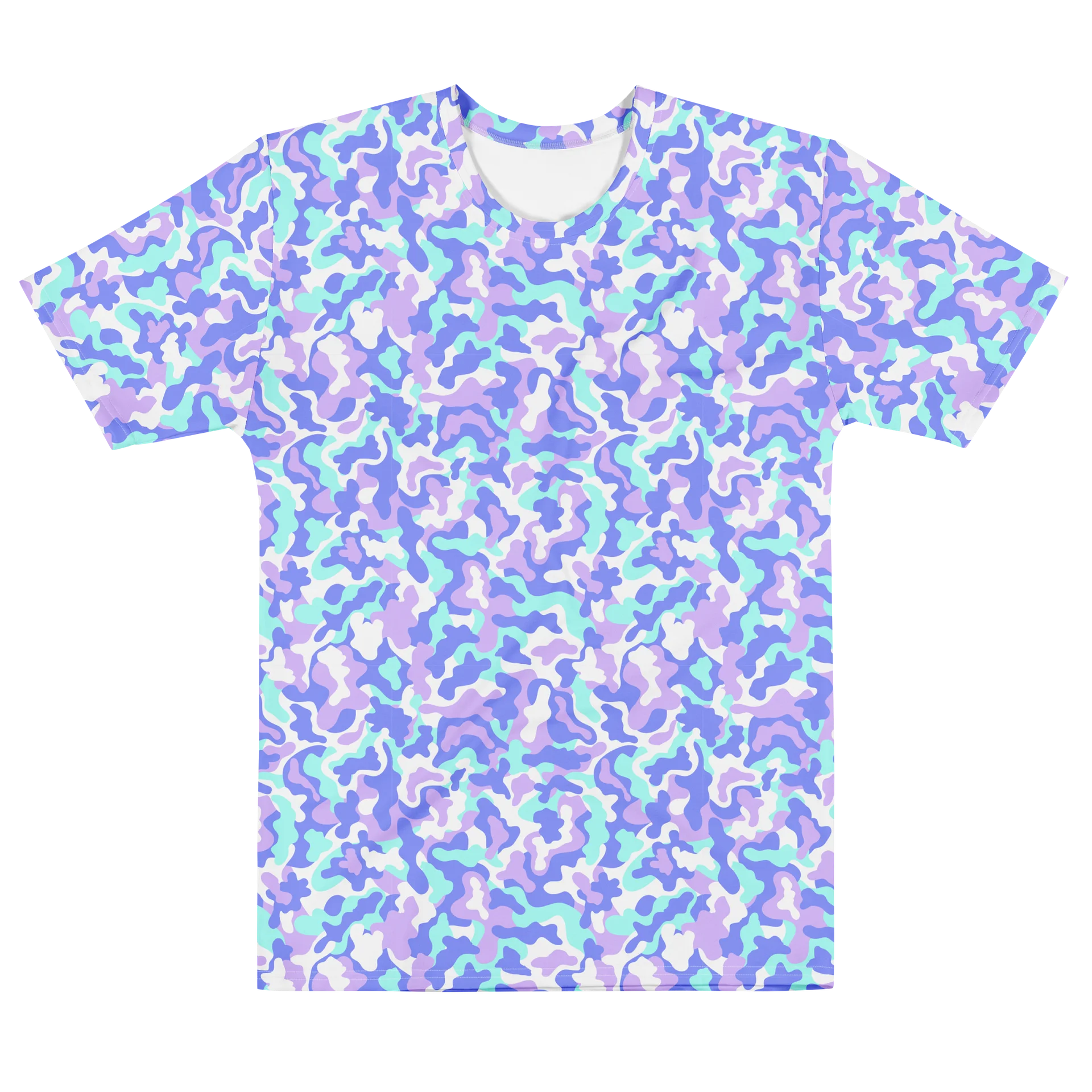 Colorful Camouflage Men’s Crew Neck T-Shirt product image (1)