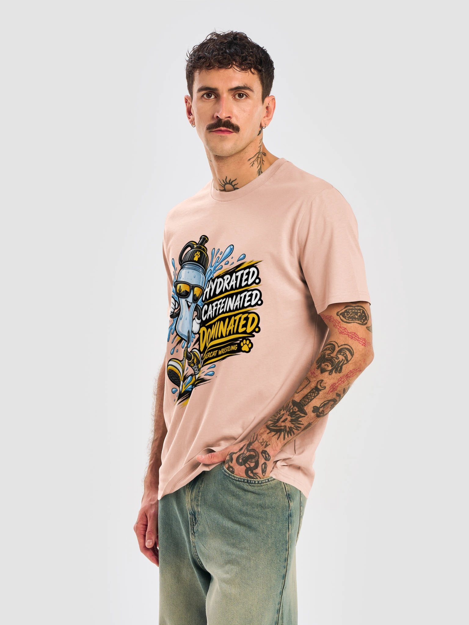 Hydrated Caffeinated Dominated Sabercat Tee product image (63)