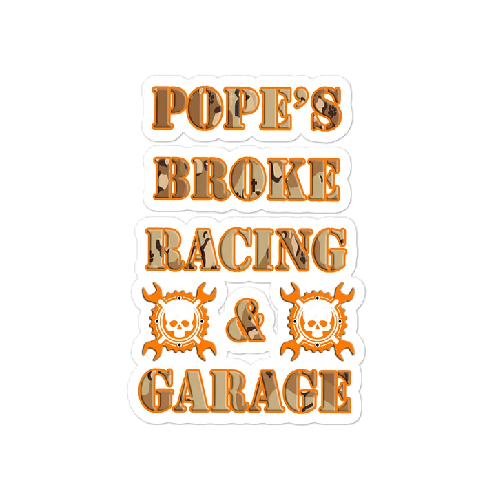 Pope’s Broke Racing & Garage Skull Decal product image (2)