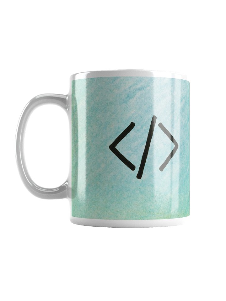 Code Tags Developer Mug (Aqua) product image (1)