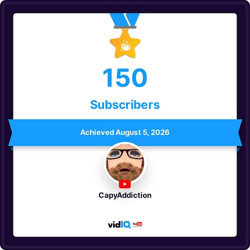 We are growing pretty fast after my break! Lets keep it! Going Hup! hup! 

🎩 Live ➤ #CapyAddiction #VTuber #milestone #youtub...