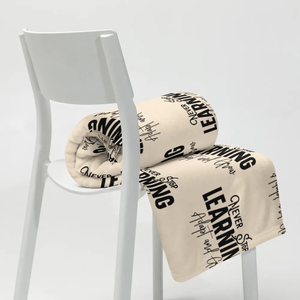 Never Stop Learning Blanket product image (10)