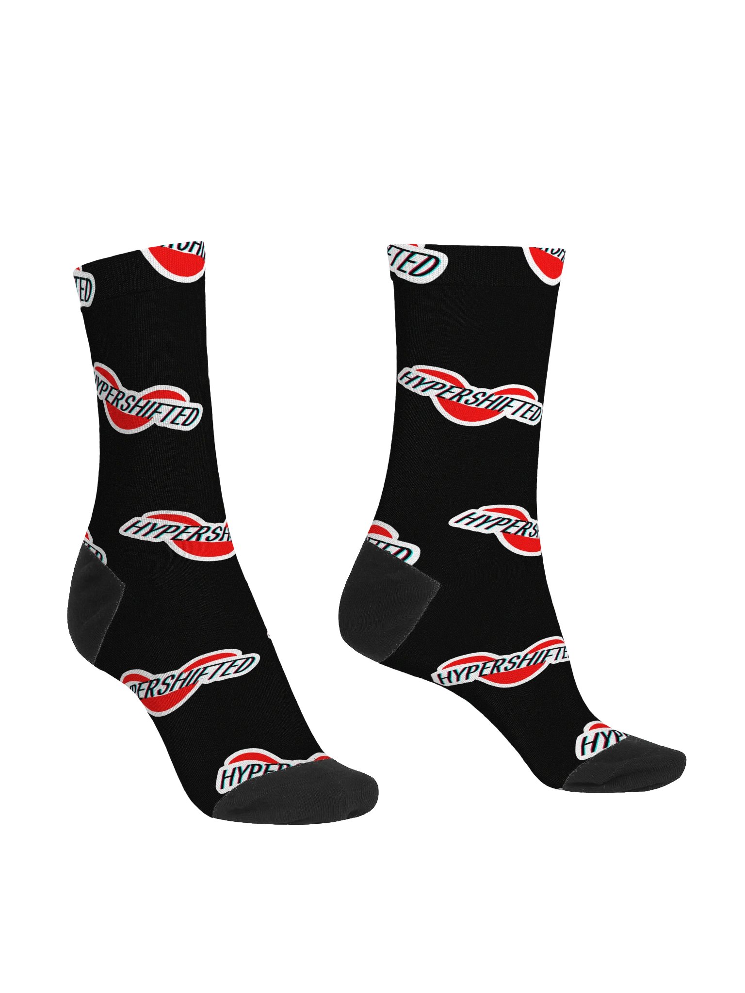 Hypershifted Logo Pattern Socks product image (3)