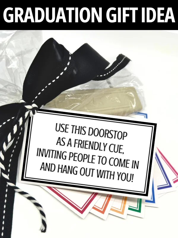 College Dorm Room Doorstop Gift Tags product image (1)