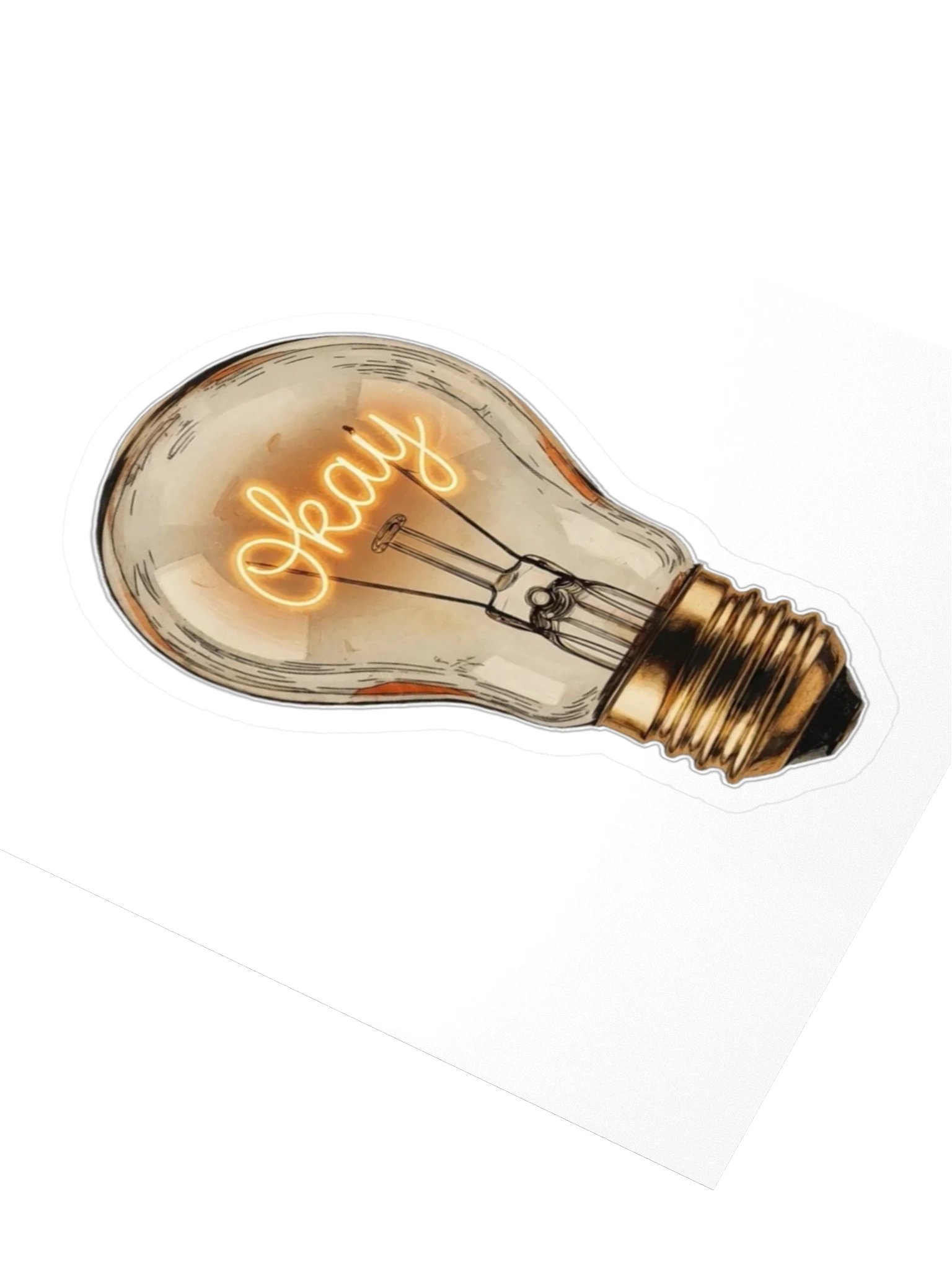 Okay Ideas Bulb Sticker (The Hours She Broke) product image (3)