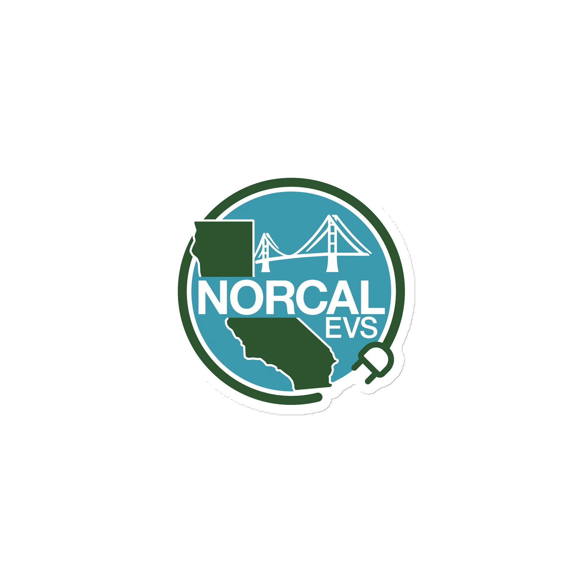 NorCal EVs Die-Cut Magnet product image (1)