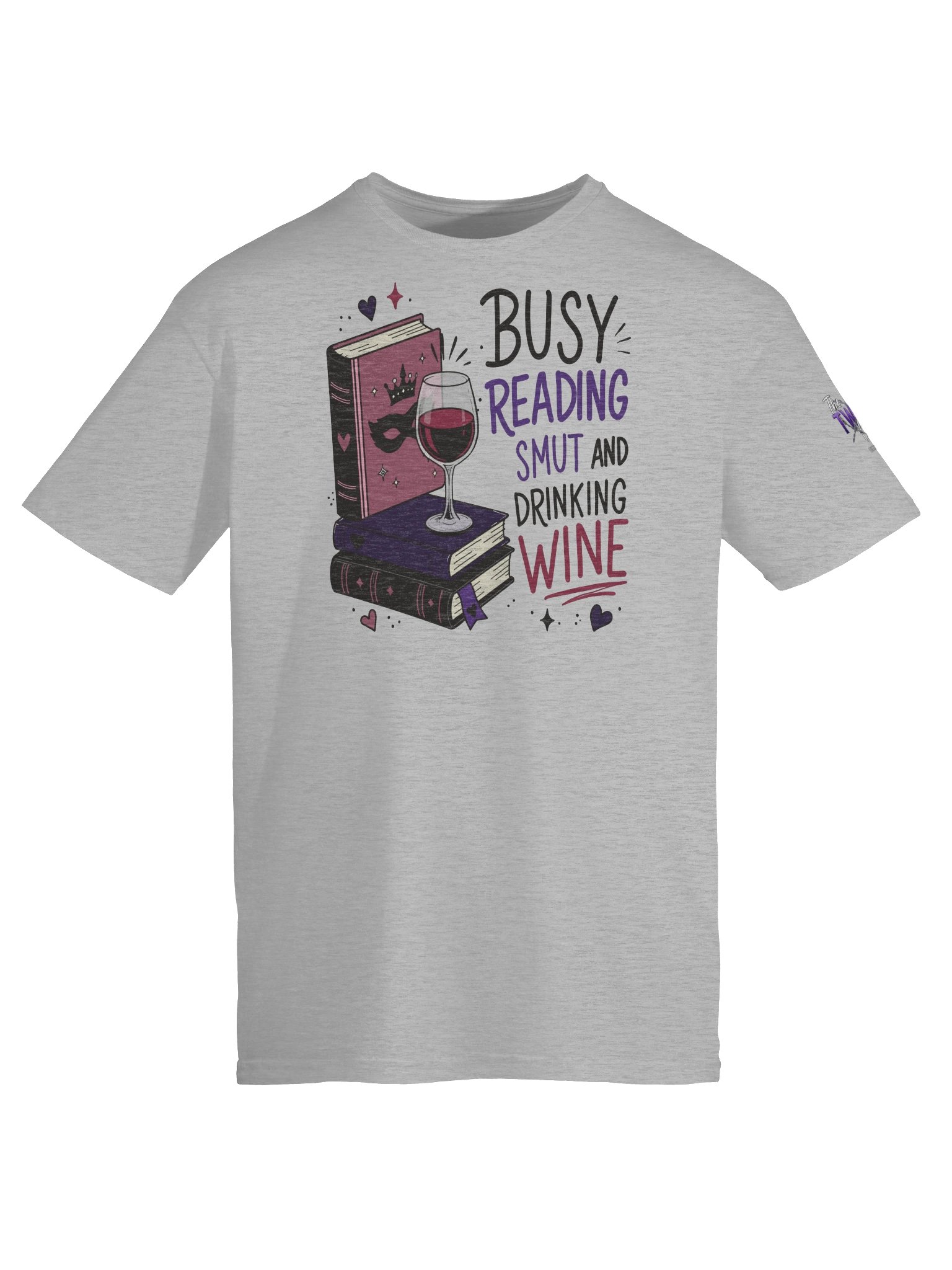Busy Reading Smut & Drinking Wine (Unisex Soft Tee) product image (5)