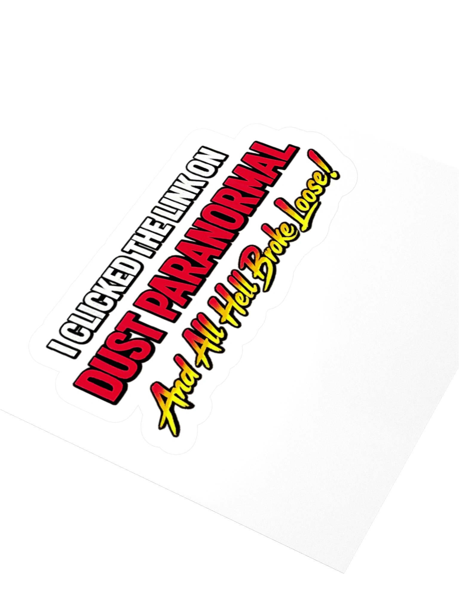 Click The Link 3" x 3" sticker product image (3)