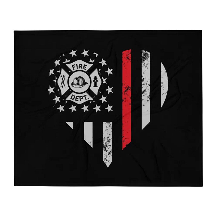 Fire Dept Heart - Throw Blanket product image (1)