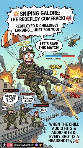 They were celebrating the win until the redeploy screen hit. 
Dropped back in, pulled out the sniper rifle, and turned a guar...