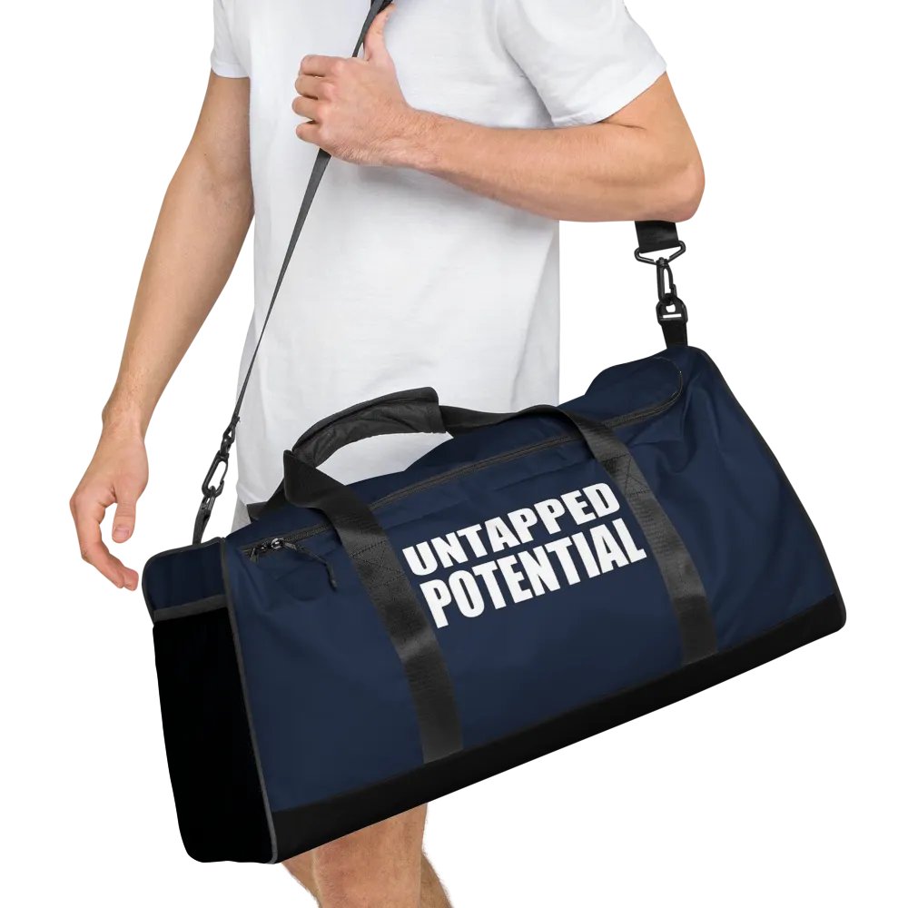 Untapped Potential Navy Blue Duffle Bag product image (8)