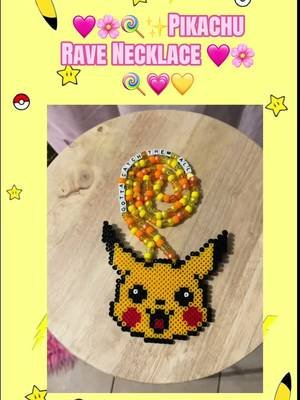 💛🖤❤️🩷🌸#pokemon #kandi #diy #perlerbeads #ravetok 💛🩷🌸 💕 