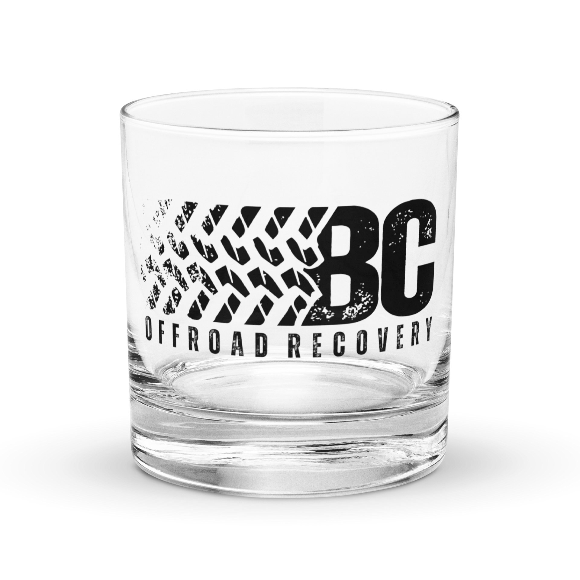BC Off-Road Recovery Rocks Glass — Black Logo product image (1)