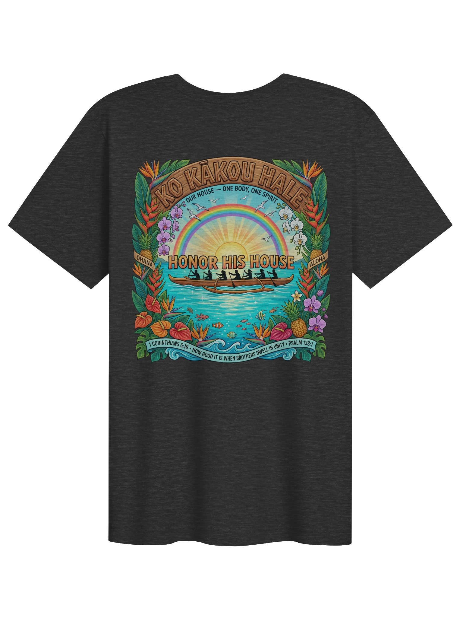 His House Unisex "Ko kākou hale" T-Shirt product image (1)