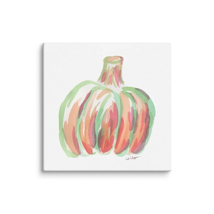 Watercolor Pumpkin Canvas Print product image (2)