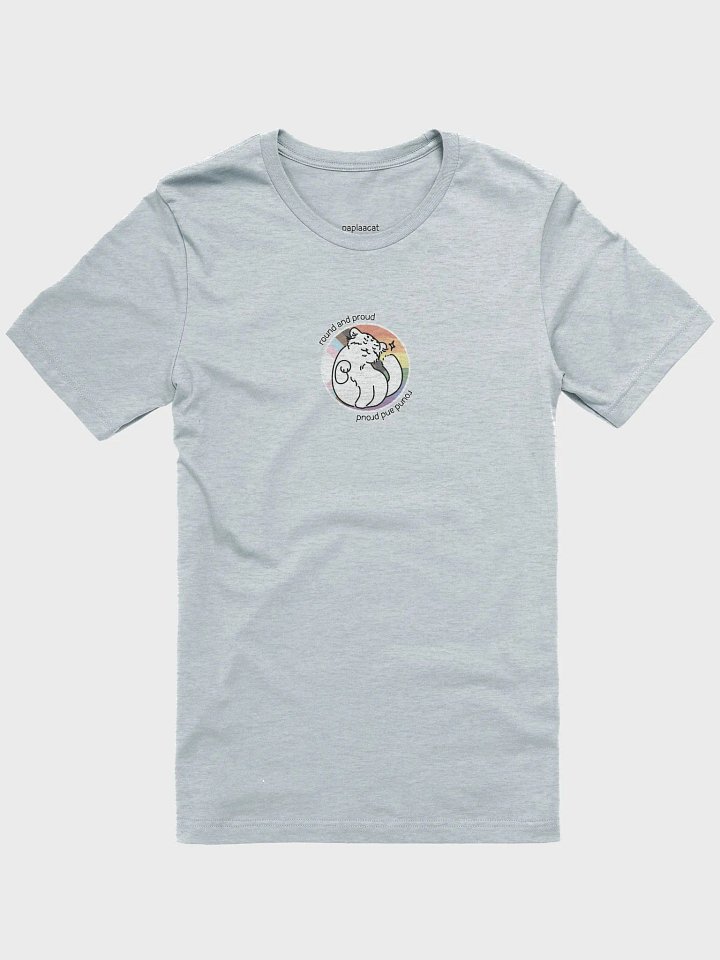 Round and Proud Manul Pride Pastels Version - Bella+Canvas Unisex T-Shirt product image (2)