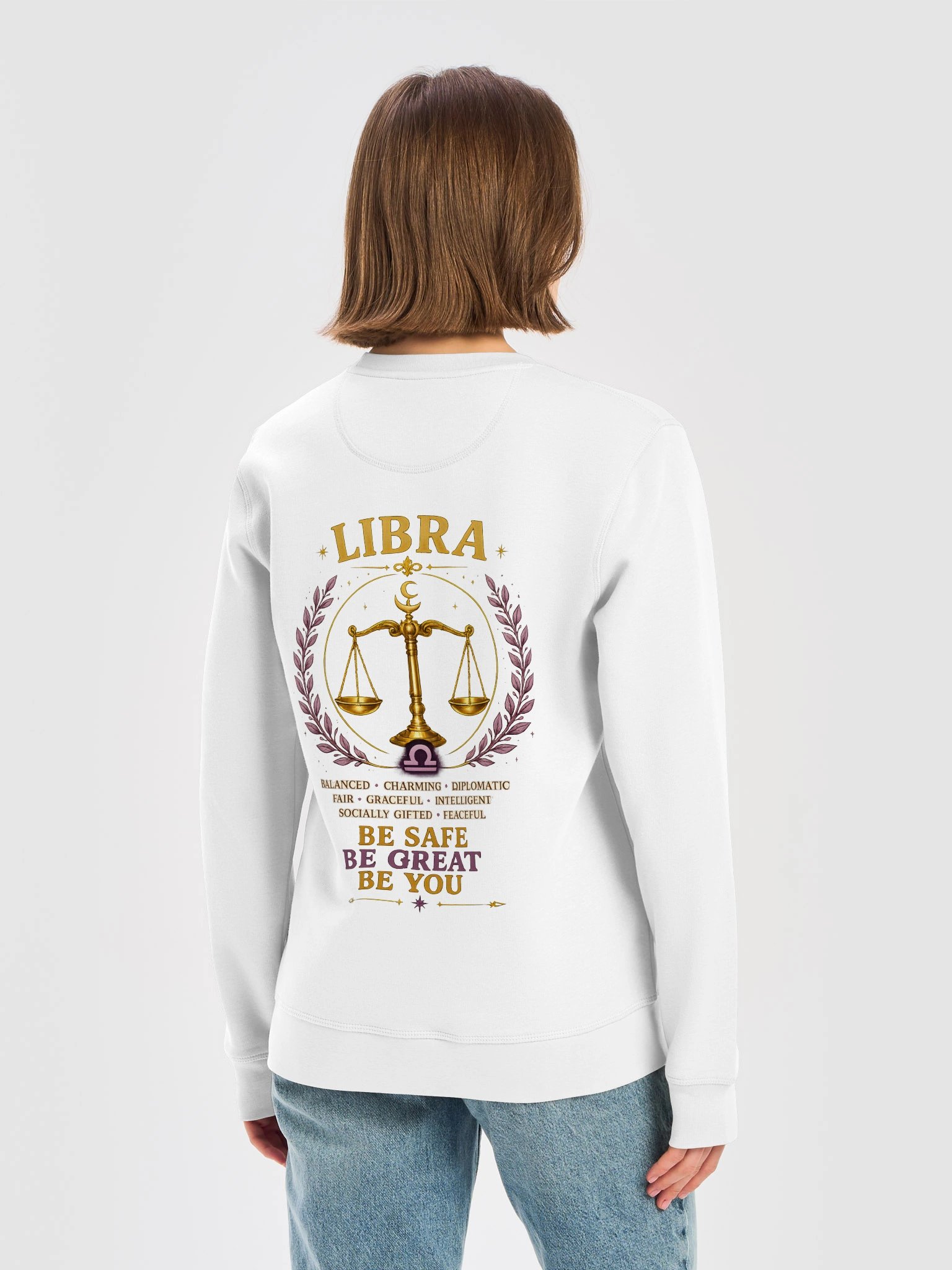 Libra “Harmony in Balance” Premium Zodiac Crewneck product image (6)