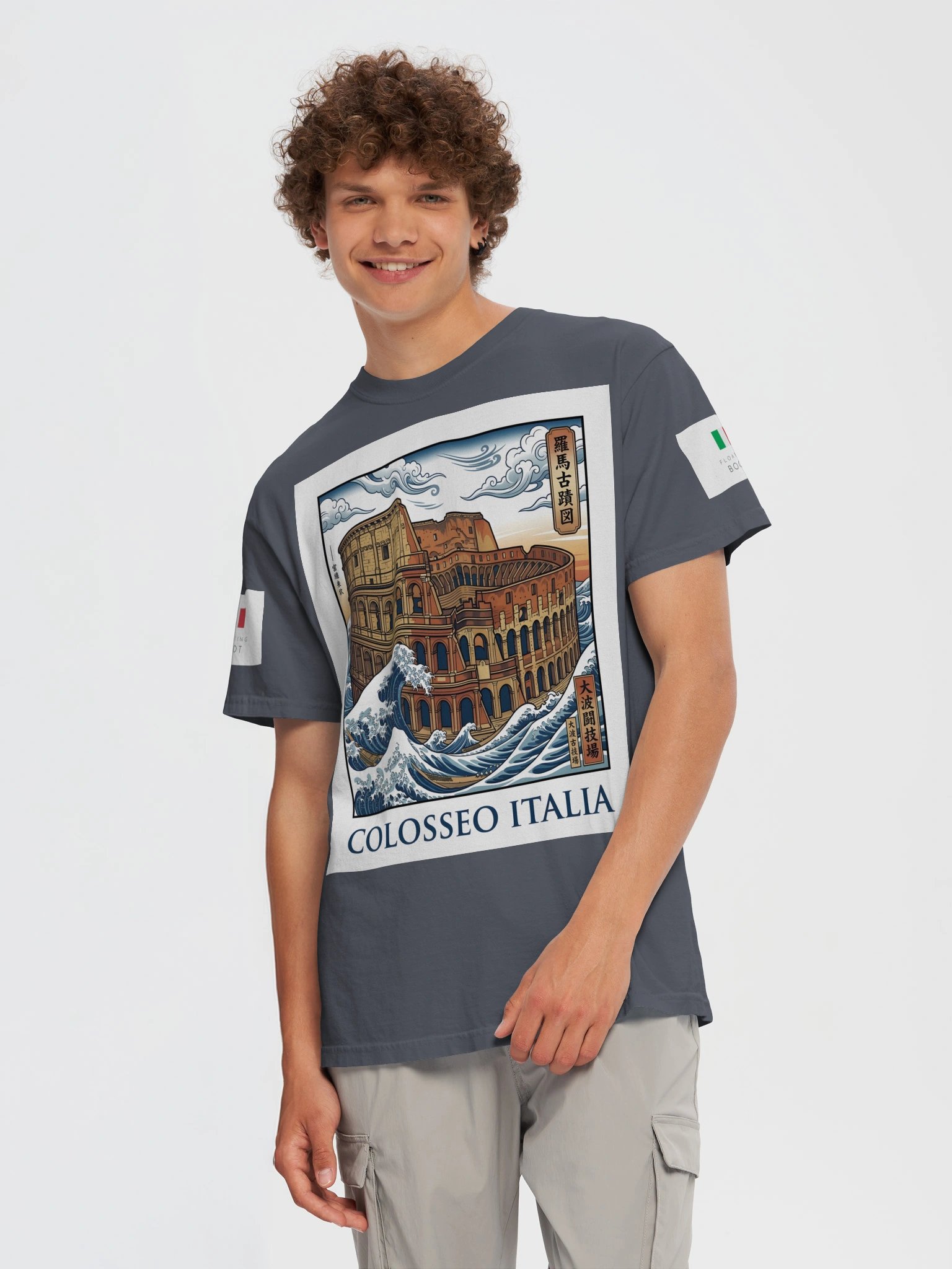 Colosseo Italia – Ukiyo-e Wave Tee product image (5)