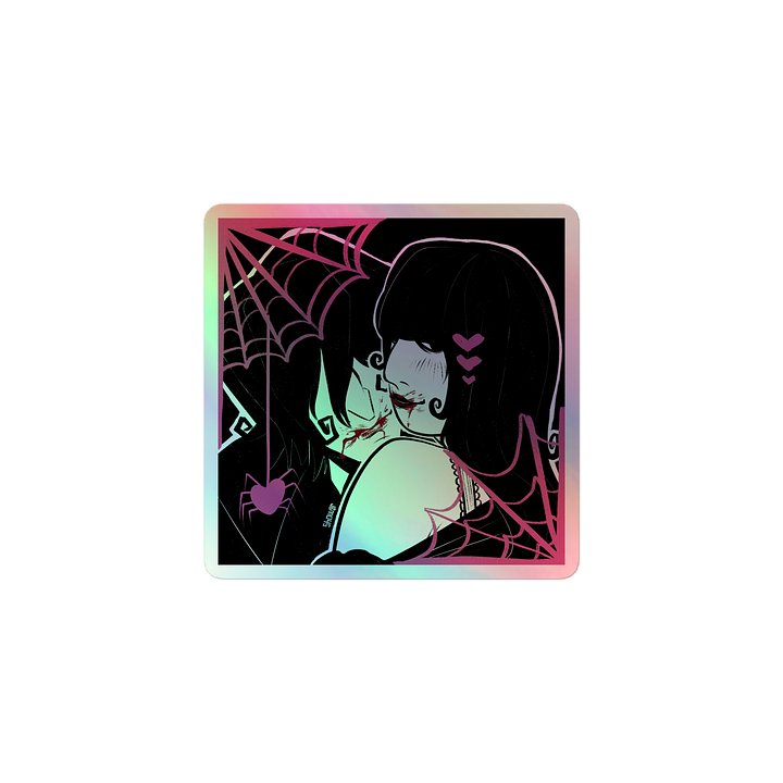 Eema & Dia (Valentine 2025) -- Holographic Sticker product image (1)