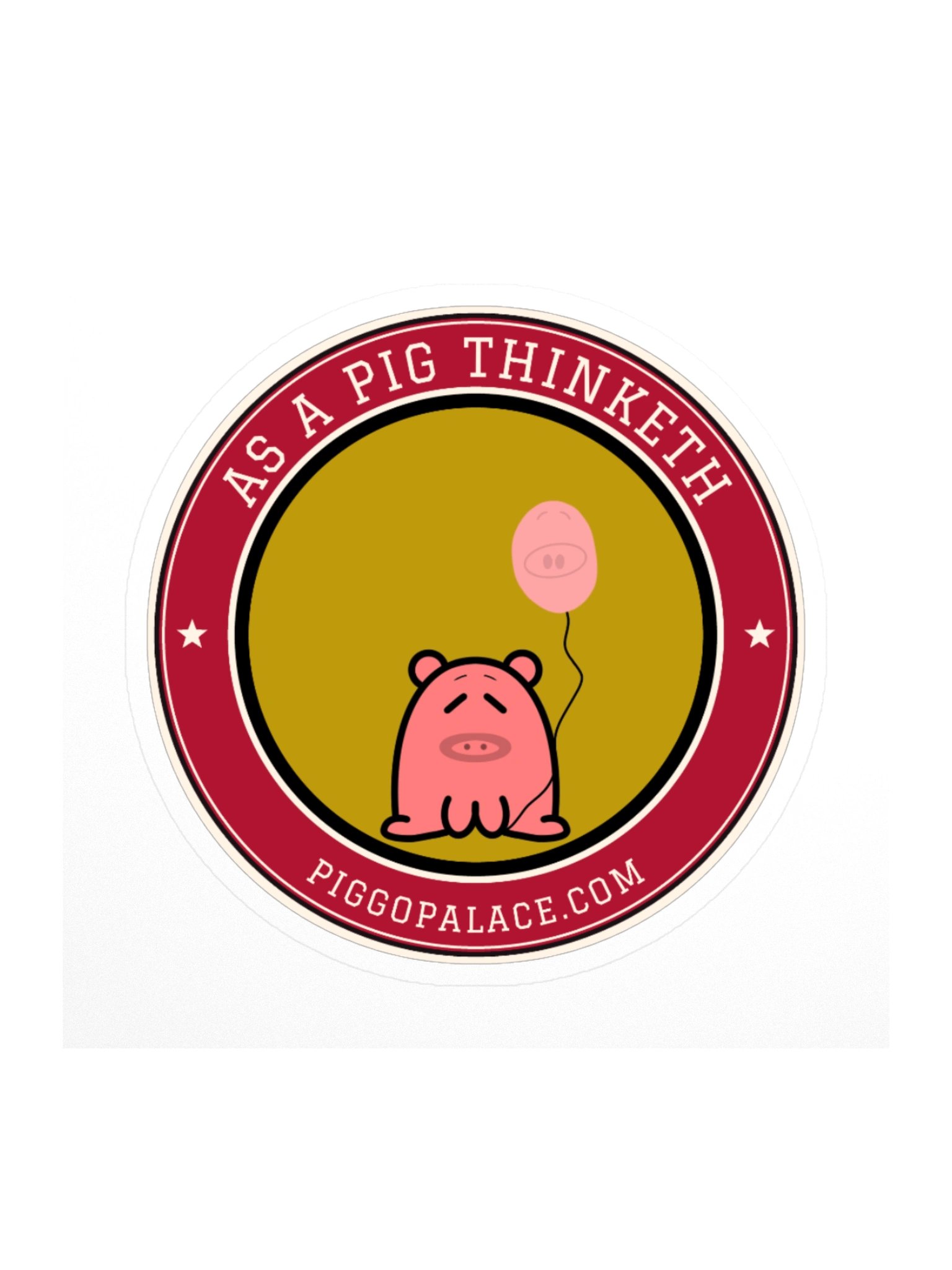 Balloono Pig Sticker | As a Pig Thinketh product image (2)