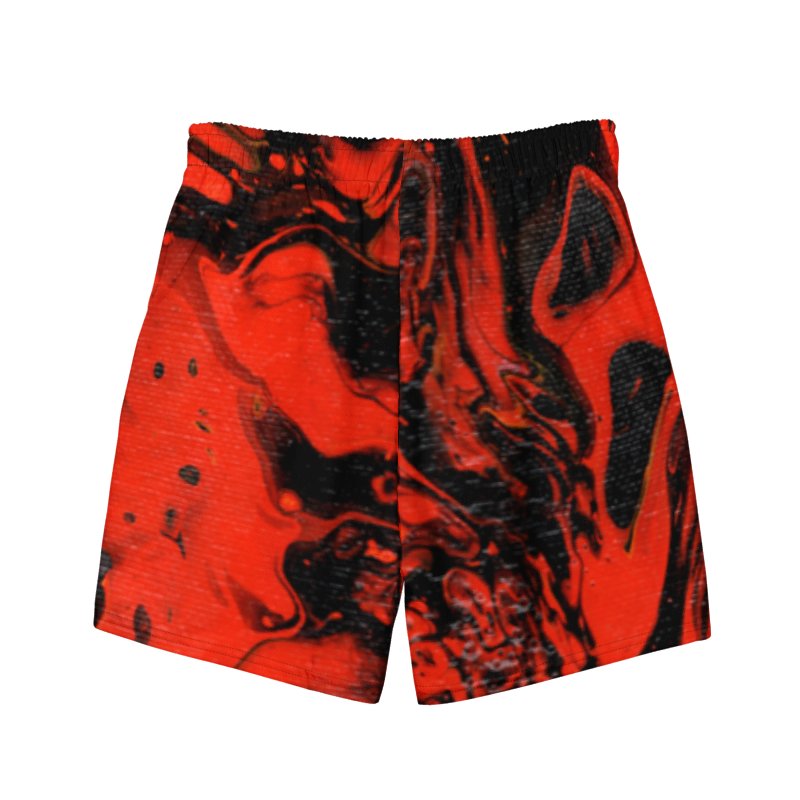 Demon In My Headphones Fluid Acrylic Swim Trunks product image (6)