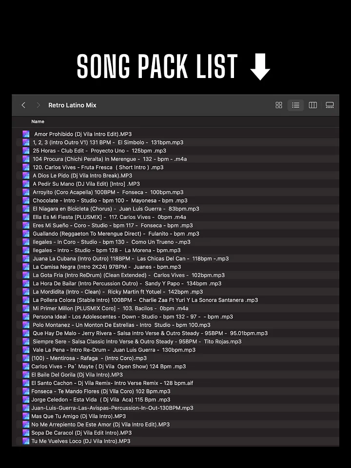 Retro Latino Mix – Song Pack product image (2)