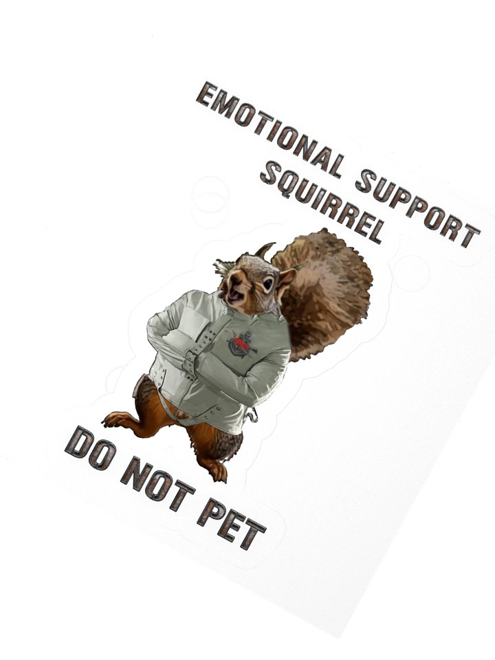 Emotional Support Squirrel - Sticker product image (5)