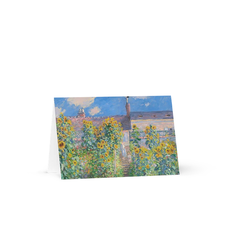 The Artist's Garden at Vétheuil (Claude Monet) Greeting Card product image (2)