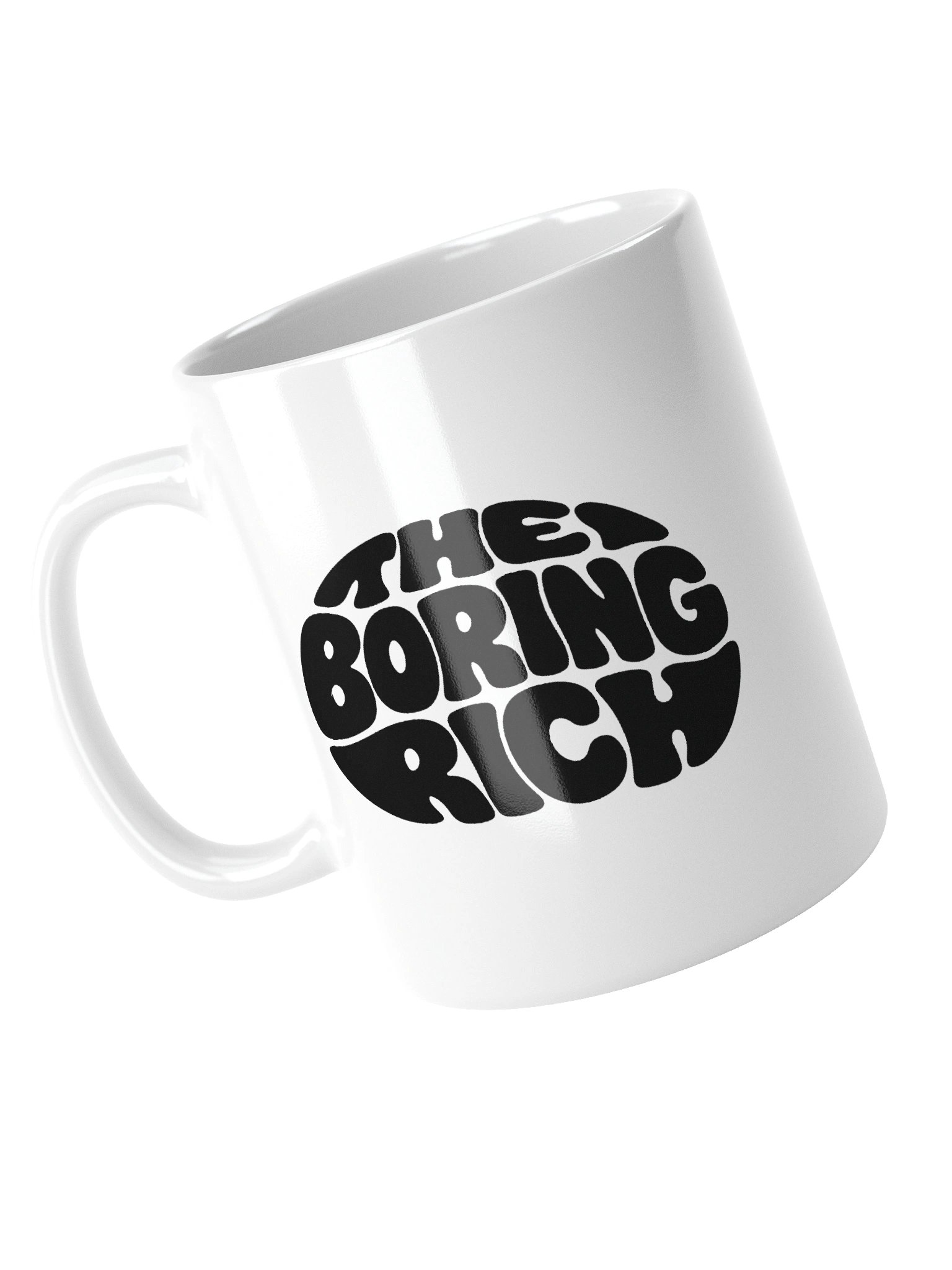 The Boring Rich White Glossy Mug product image (13)