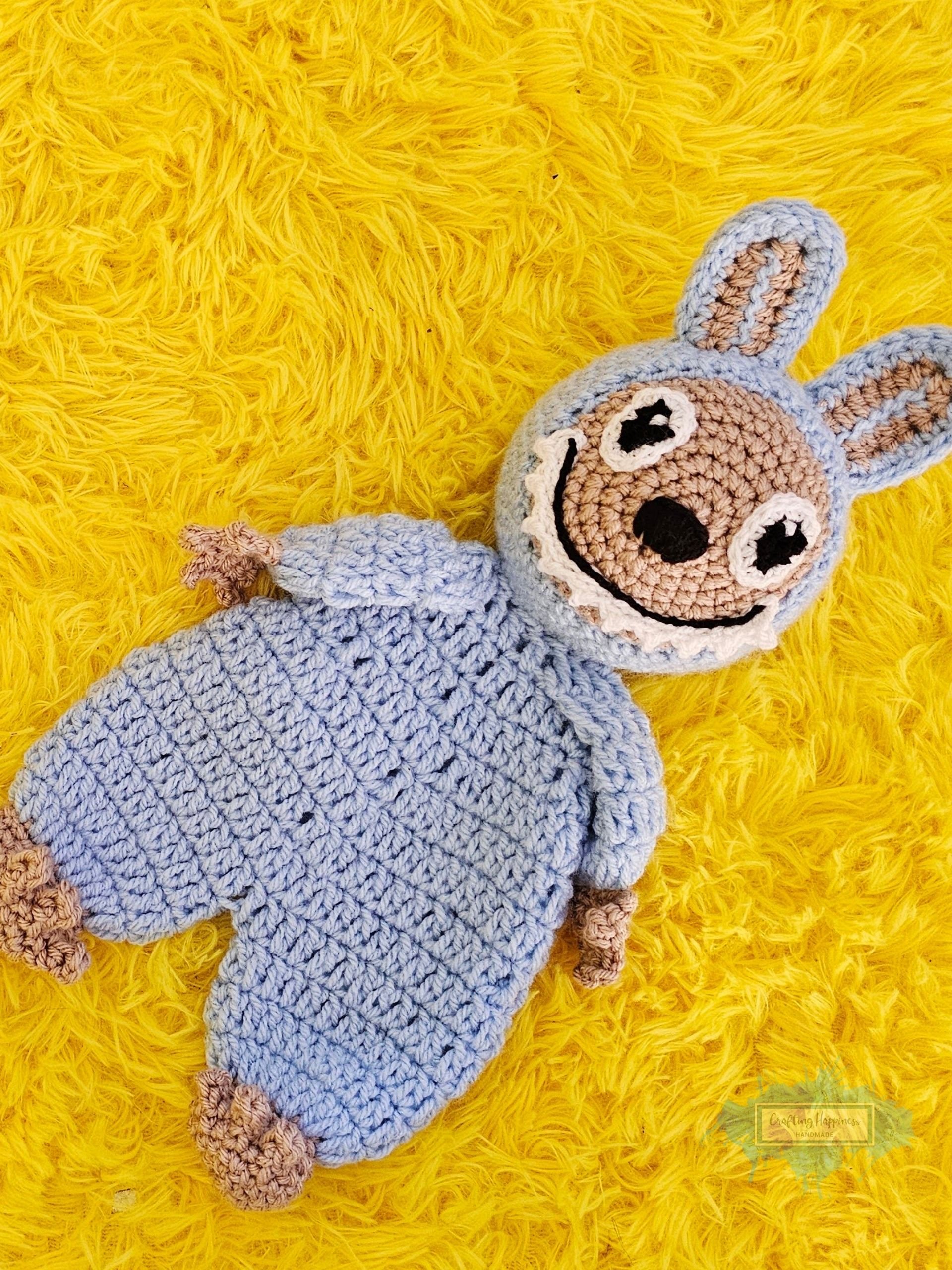Bunny Ragdoll Crochet Pattern | Toothy Smile Amigurumi Toy | Plushie Snuggler (PDF) product image (3)