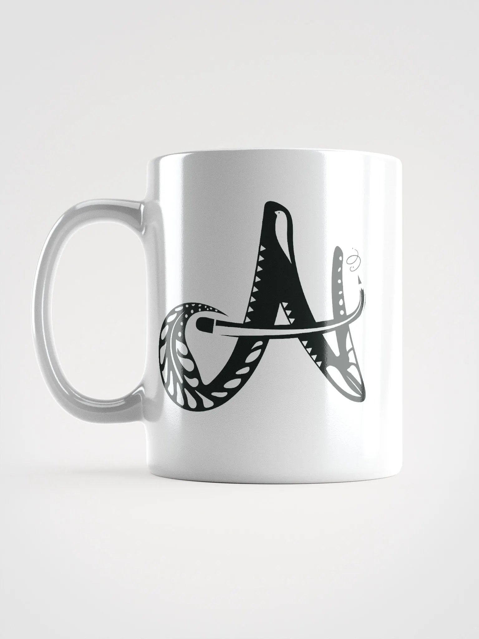 Nurture Aspire THRIVE in Black and White Mug product image (2)