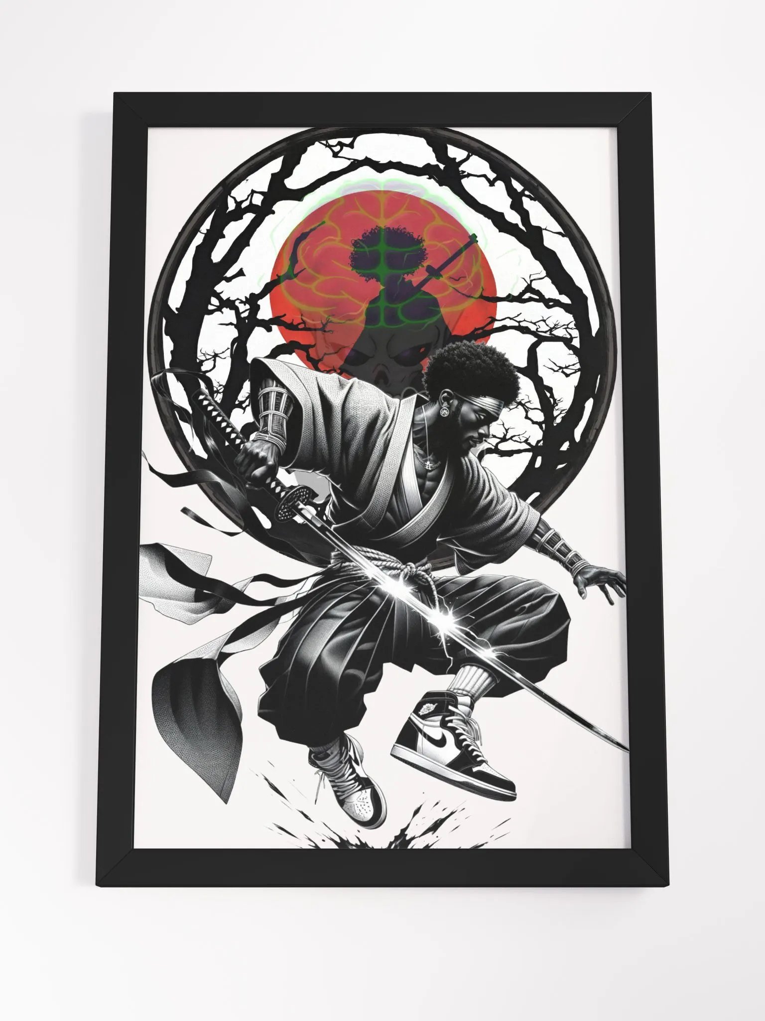 Black Samurai Framed Poster product image (4)