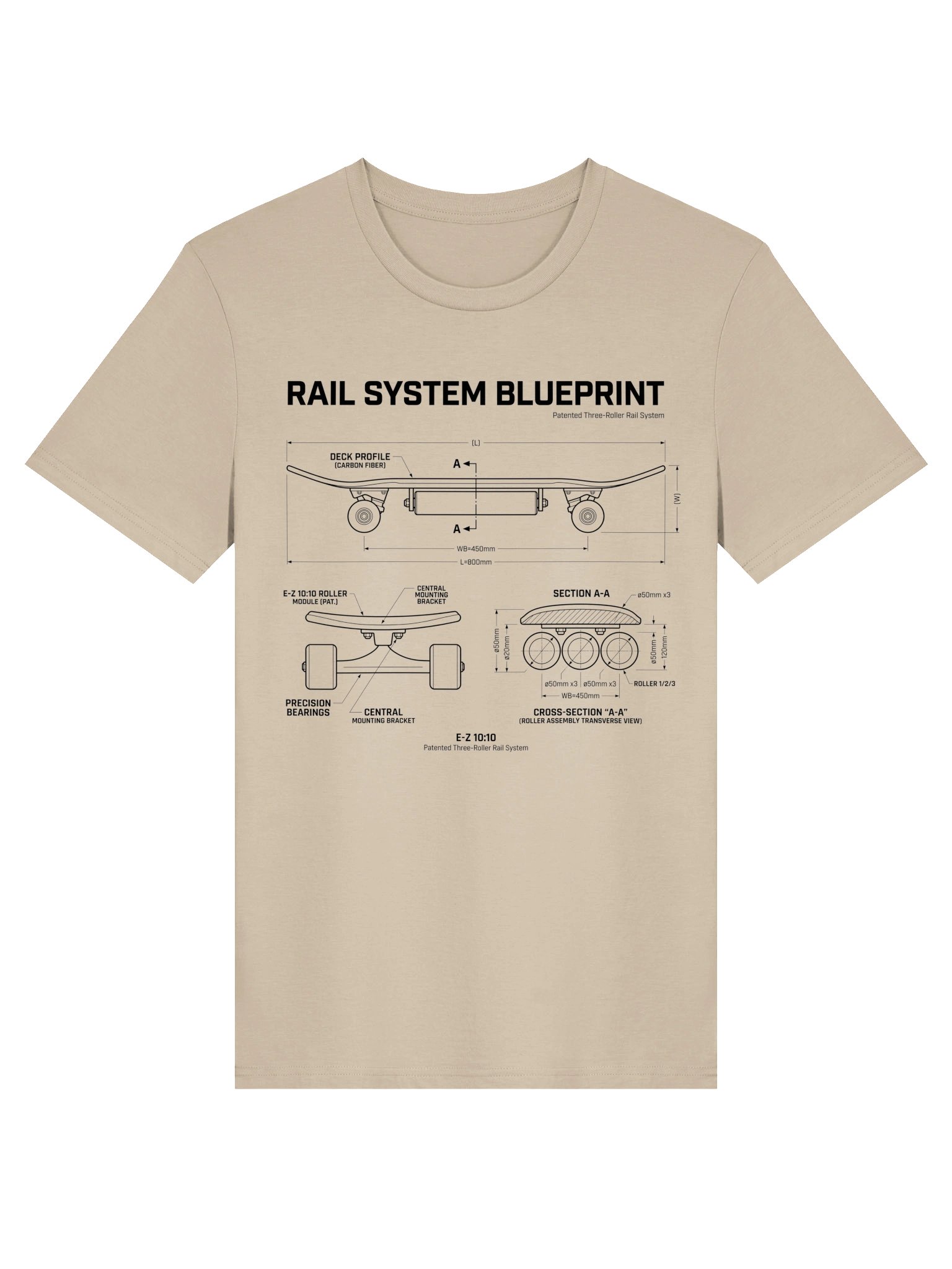 E-Z 10:10 Rail System Blueprint Tee product image (3)