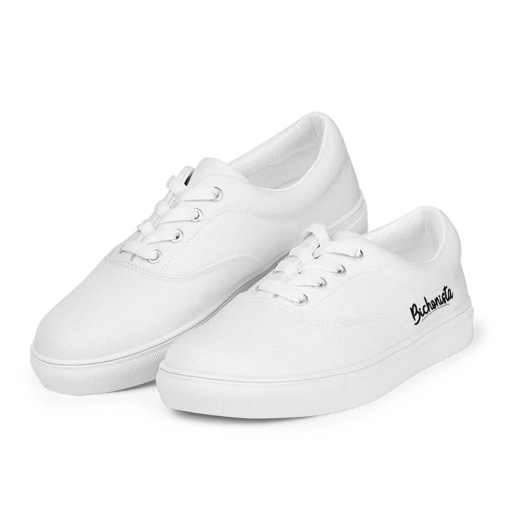 Chaussures basses blanches Bichonista (Logo noir) product image (2)