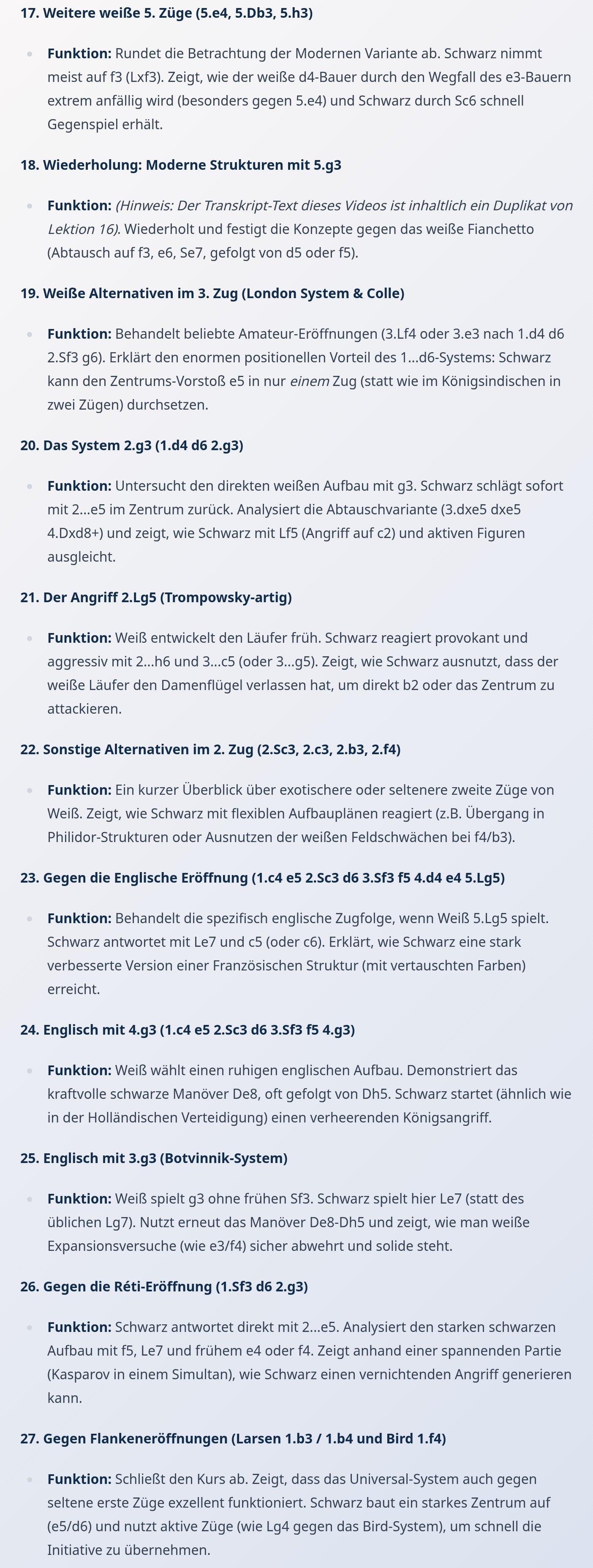 Die Universelle d6-Verteidigung: Beherrsche JEDE Eröffnung mit einer einzigen Idee product image (5)