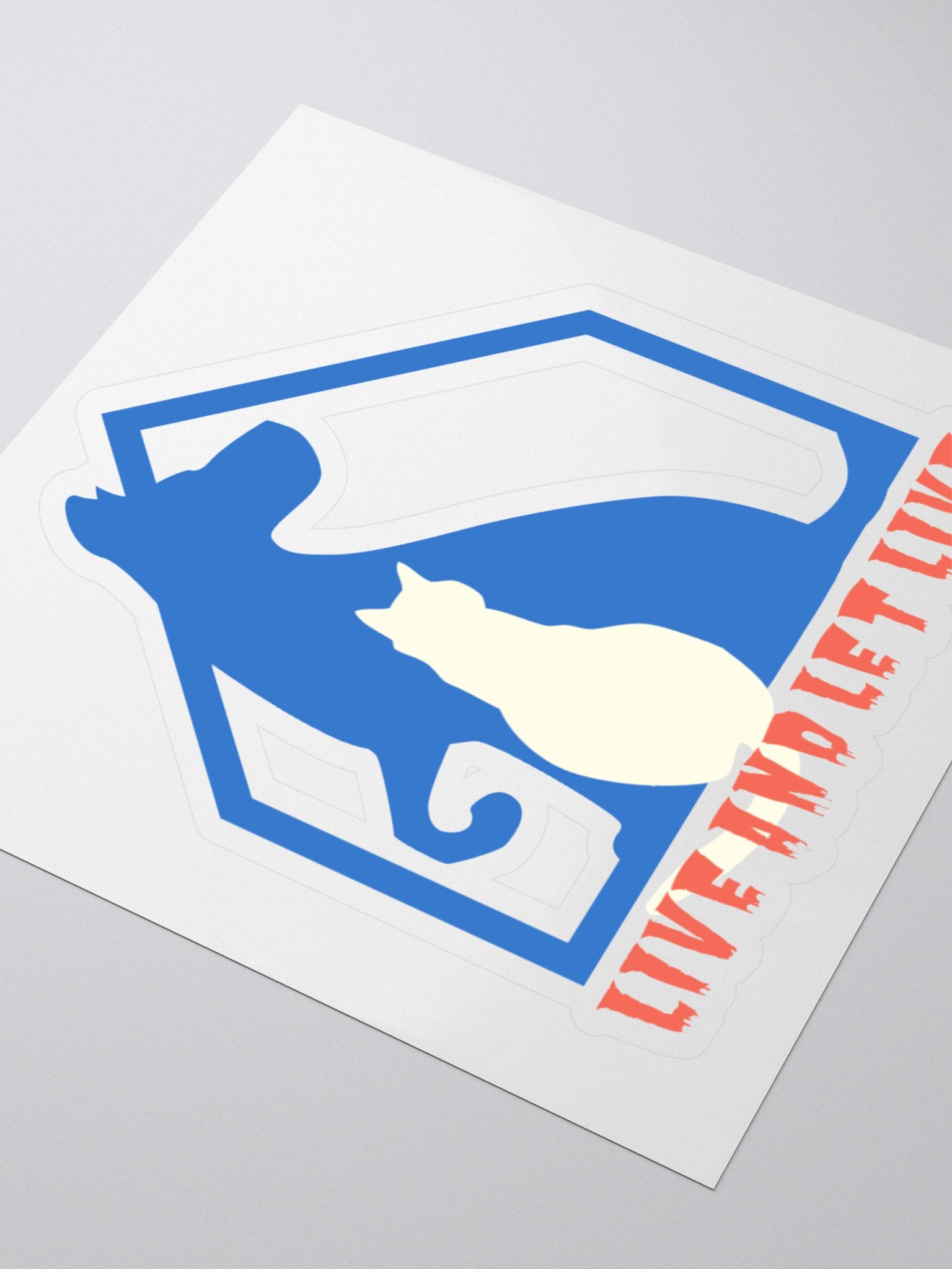 Slogan #6 Live and Let Live Sticker product image (3)