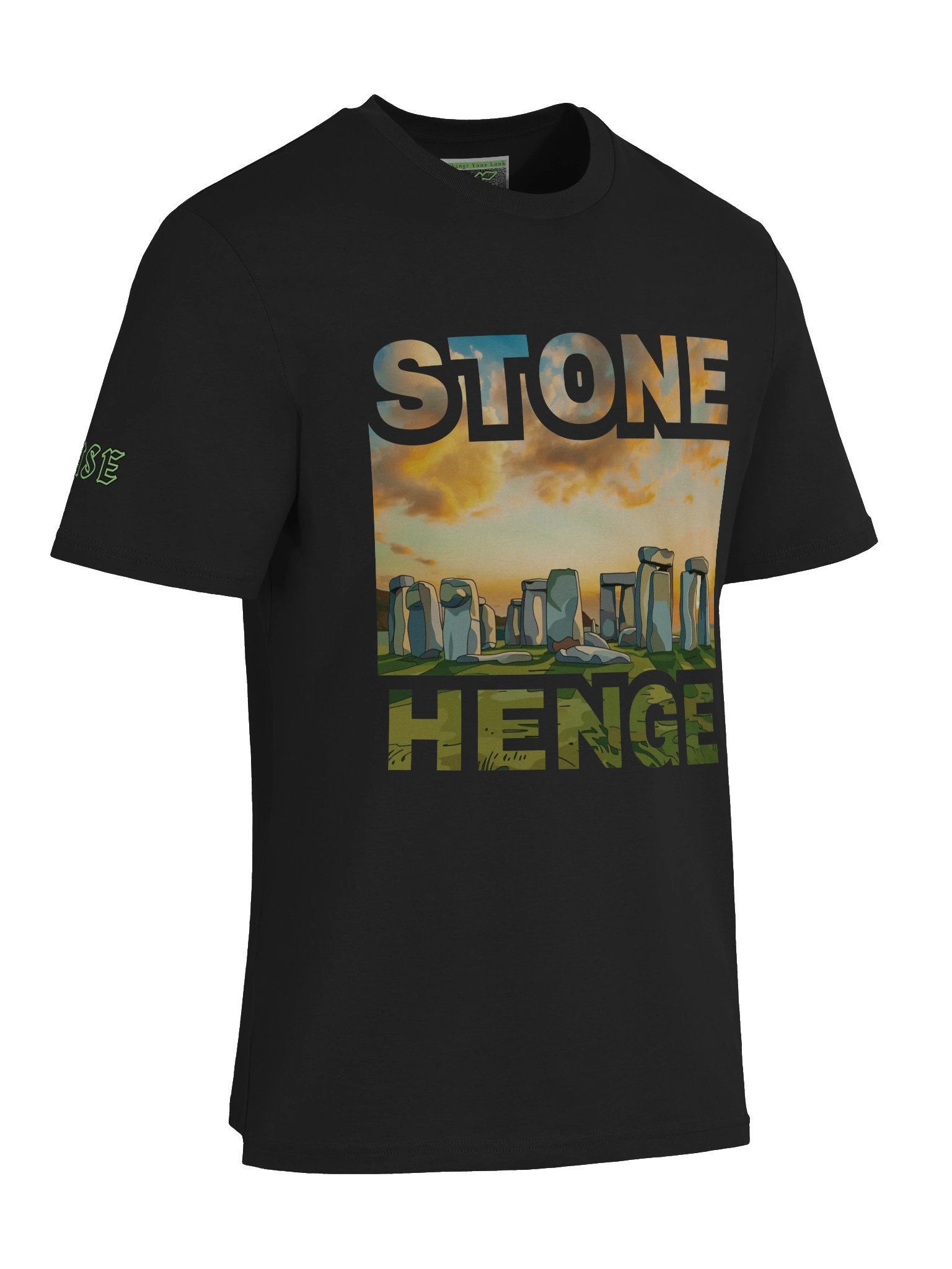 Stonehenge Sunset Illustration T-Shirt by E.S.E. product image (38)
